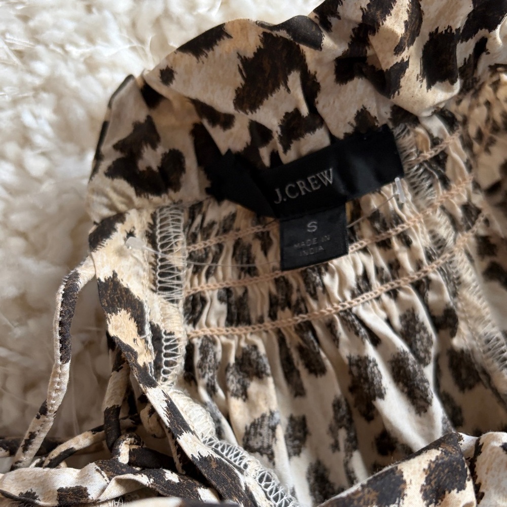J.Crew Leopard Print Dress EUC size S - Picture 2 of 10
